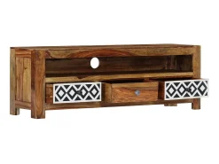 Online Móvel de TV 120x30x40 cm madeira de sheesham maciça PT240827 Castanho