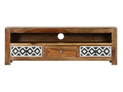 Online Móvel de TV 120x30x40 cm madeira de sheesham maciça PT240827 Castanho