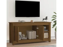 Sale vidaxl Móvel de TV 103x36,5x52 cm madeira de pinho maciça mel Castanho