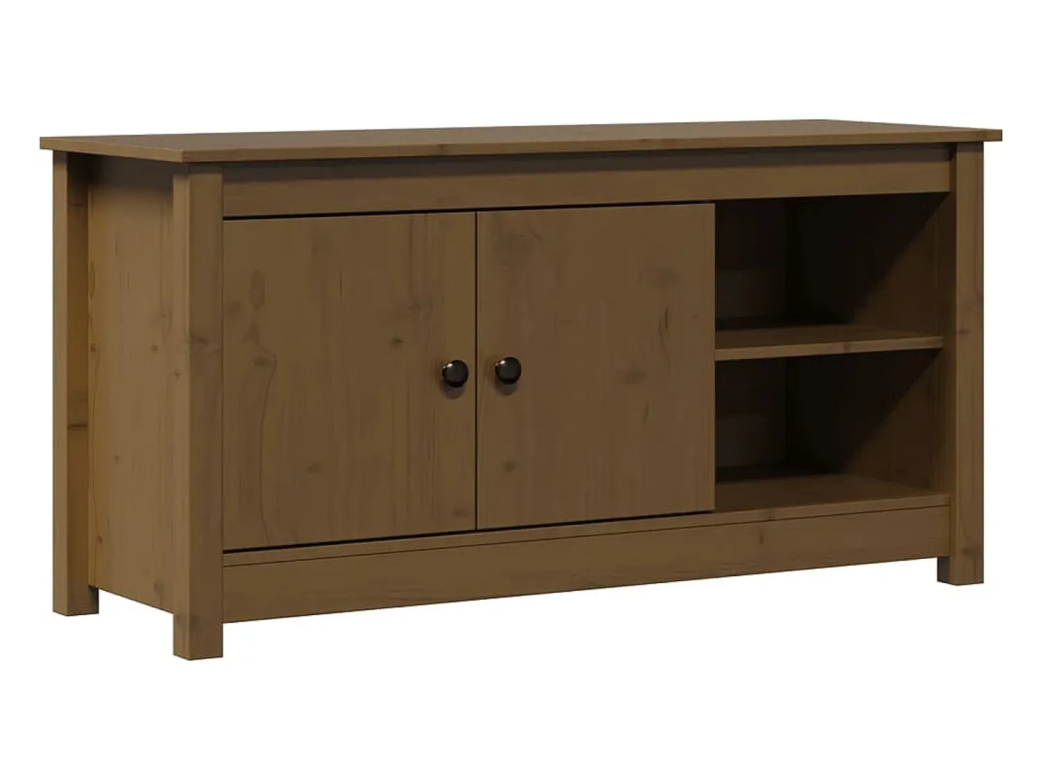 Sale vidaxl Móvel de TV 103x36,5x52 cm madeira de pinho maciça mel Castanho