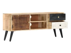 Móvel De Tv| Móvel de TV 115x30x47 cm madeira de mangueira maciça PT807479 Castanho