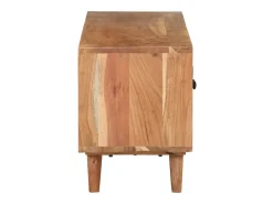 Móvel De Tv| Móvel de TV 115x30x39 cm madeira de acácia maciça PT633533 Castanho