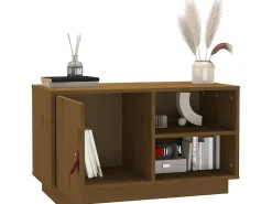 Hot Móvel de TV 70x34x40 cm madeira de pinho maciça mel PT672379 Castanho