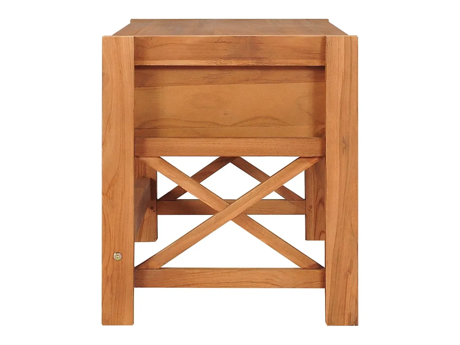 Móvel de TV 100x40x45 cm madeira de teca PT107383 Castanho
