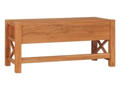 Móvel de TV 100x40x45 cm madeira de teca PT107383 Castanho