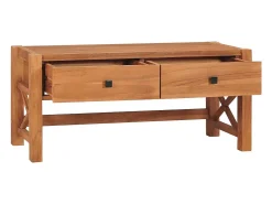 Móvel de TV 100x40x45 cm madeira de teca PT107383 Castanho