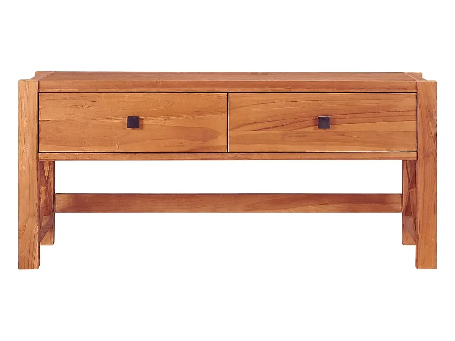 Móvel de TV 100x40x45 cm madeira de teca PT107383 Castanho
