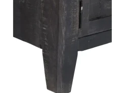 Outlet Móvel de TV 118x30x40 cm madeira de mangueira maciça PT553547 Preto