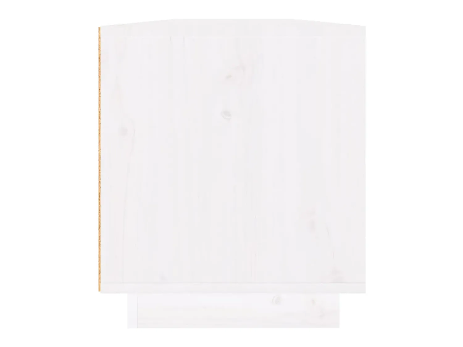 Móvel De Tv*vidaxl Móvel de TV 110x34x40 cm madeira de pinho maciça Branco