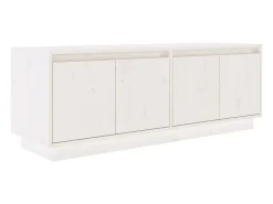Móvel De Tv*vidaxl Móvel de TV 110x34x40 cm madeira de pinho maciça Branco