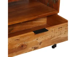 Clearance vidaxl Móvel de TV 118x35x45 cm madeira recuperada maciça Castanho