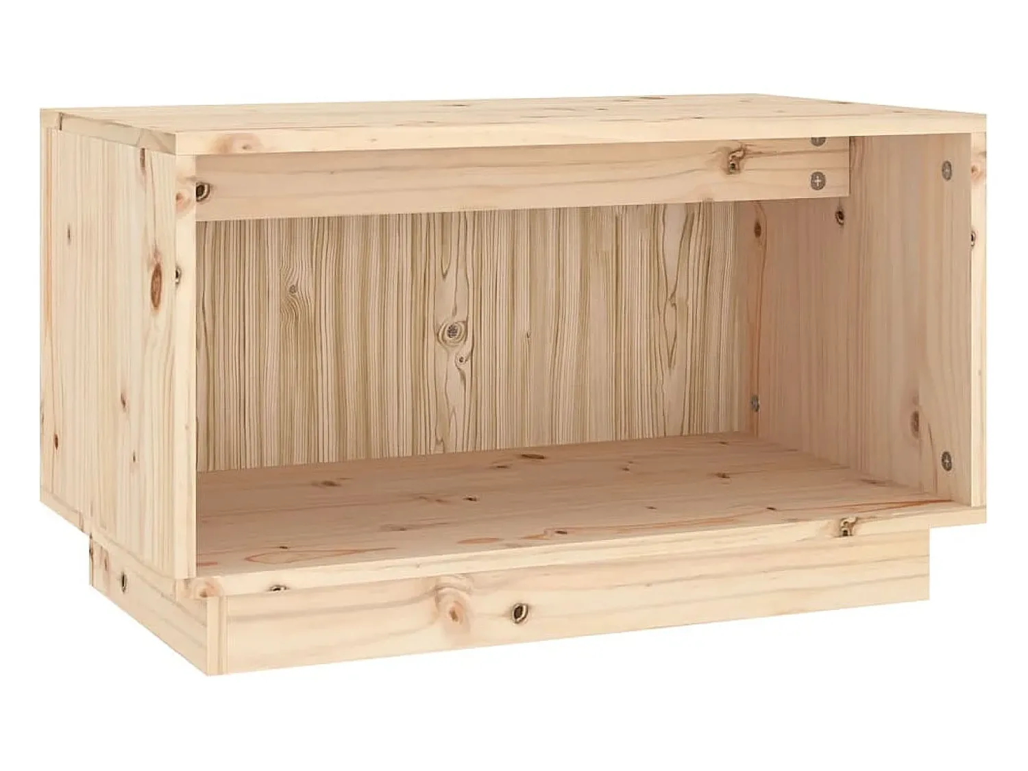 Hot vidaxl Móvel de TV 60x35x35 cm madeira de pinho maciça Castanho