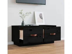 Móvel de TV 80x34x35 cm madeira de pinho maciça PT916853^ Móvel De Tv