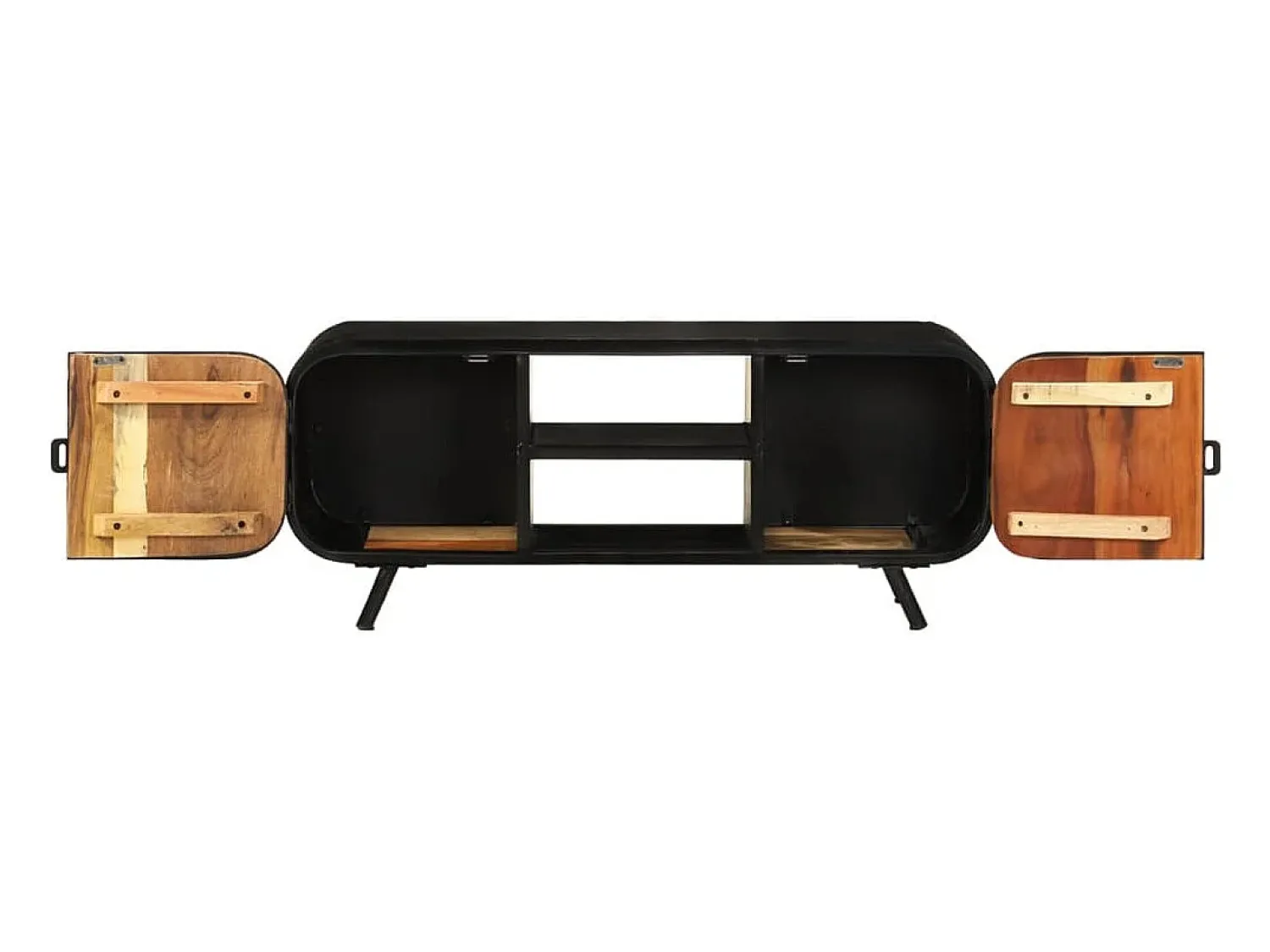 Móvel De Tv| Móvel de TV 110x30x45 cm madeira recuperada maciça PT249456 Castanho