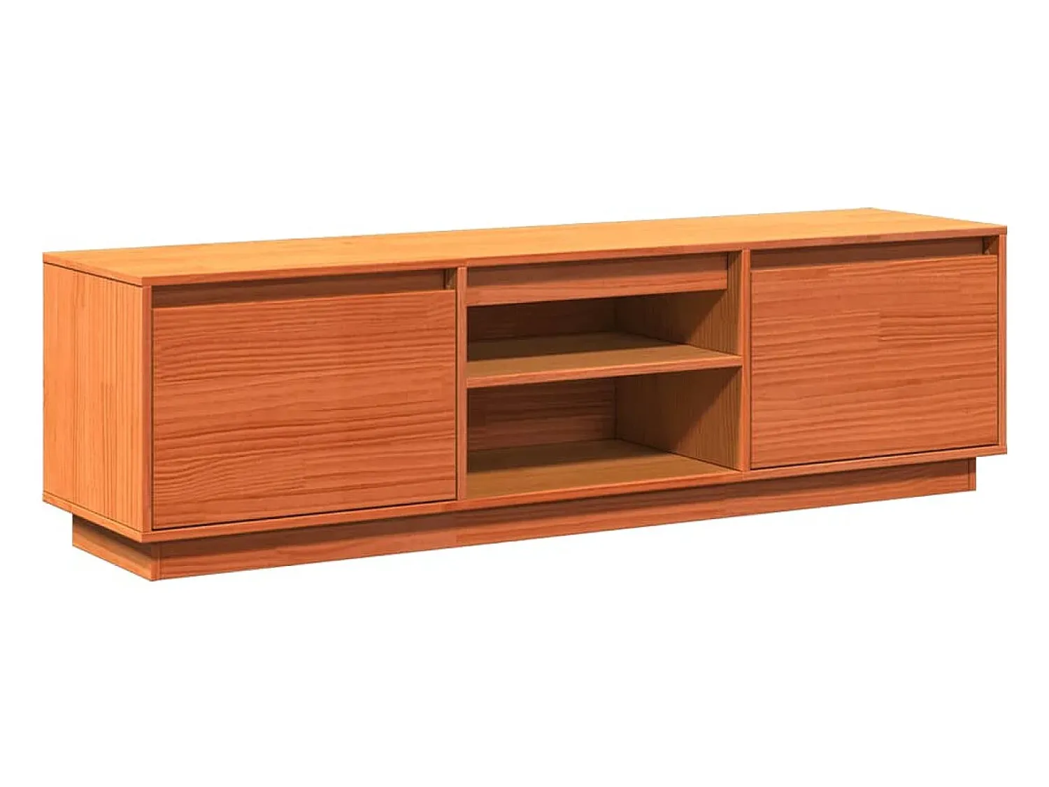 Móvel de TV 140x35x40 cm madeira de pinho maciça mel PT164722^ Móvel De Tv