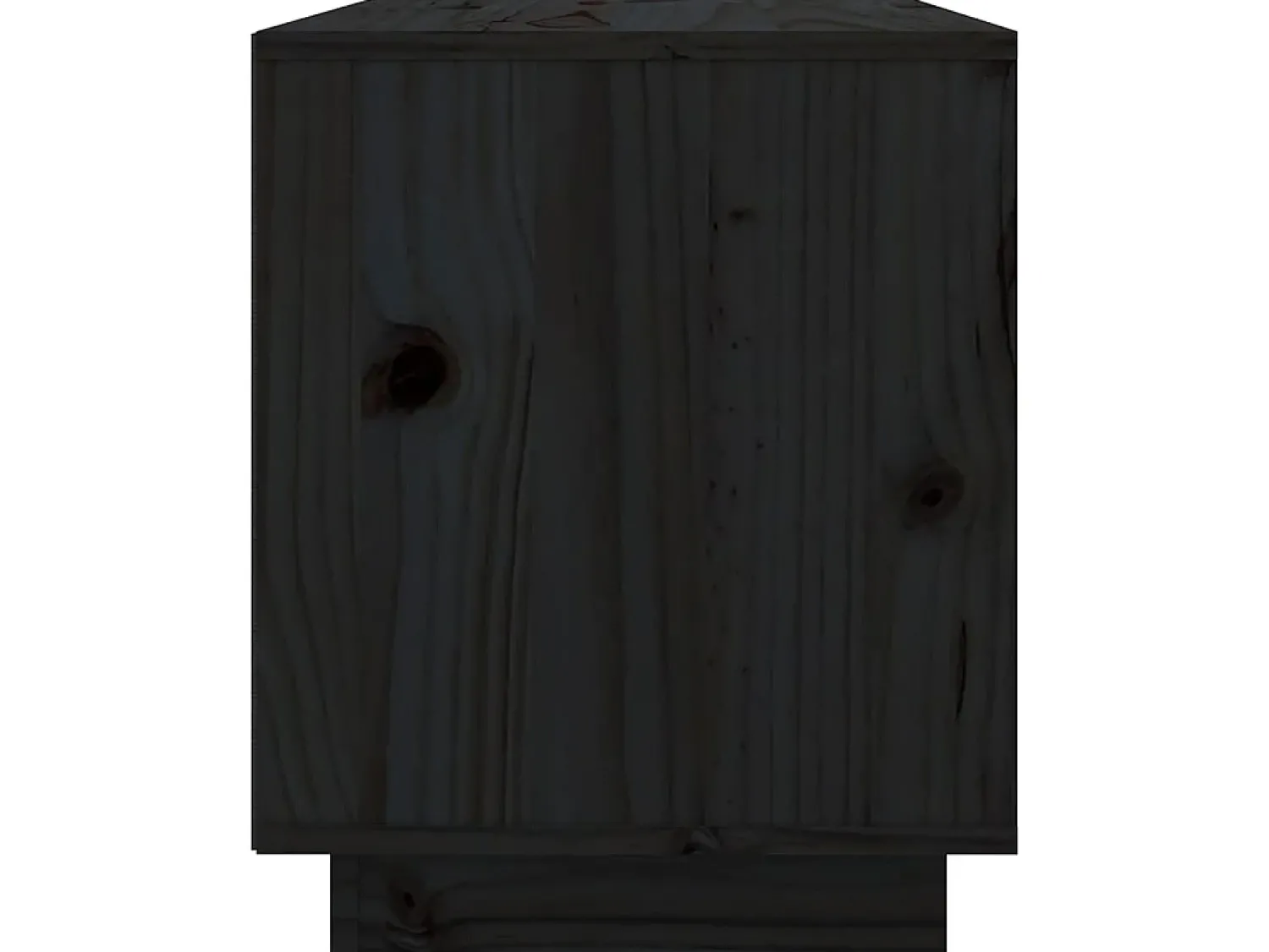 Móvel De Tv* Móvel de TV 74x35x44 cm madeira de pinho maciça PT115352 Preto