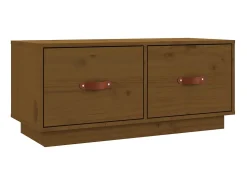 Móvel de TV 80x34x35 cm madeira de pinho maciça mel PT587569^ Móvel De Tv