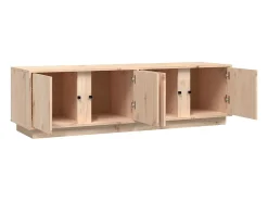Móvel De Tv|vidaxl Móvel de TV 140x40x40 cm madeira de pinho maciça Castanho