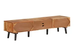 Móvel De Tv* Móvel de TV 145x35x35 cm madeira de acácia maciça PT880441 Castanho
