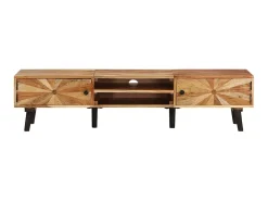 Móvel De Tv* Móvel de TV 145x35x35 cm madeira de acácia maciça PT880441 Castanho