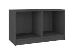 Móvel De Tv* Móvel de TV 70x33x42 cm madeira de pinho maciça PT766511 Cinzento