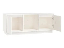 Online Móvel de TV 110,5x35x44 cm madeira de pinho maciça PT280849 Branco