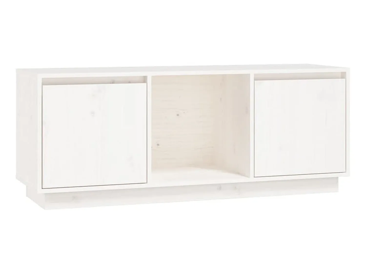 Online Móvel de TV 110,5x35x44 cm madeira de pinho maciça PT280849 Branco