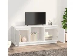 Online Móvel de TV 110,5x35x44 cm madeira de pinho maciça PT280849 Branco