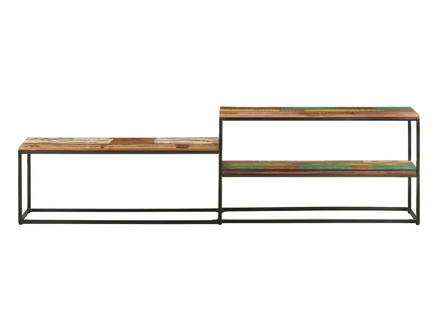 Móvel de TV 180x30x50 cm madeira recuperada maciça PT138220^ Móvel De Tv