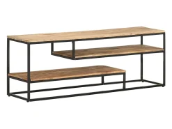 Móvel De Tv|vidaxl Móvel de TV 130x30x45 cm madeira de mangueira áspera Castanho