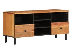 Móvel De Tv* Móvel de TV 100x33x46 cm madeira de acácia maciça PT785514 Castanho