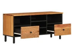Móvel De Tv* Móvel de TV 100x33x46 cm madeira de acácia maciça PT785514 Castanho