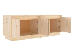 vidaxl Móvel de TV 110x34x40 cm madeira de pinho maciça^ Móvel De Tv