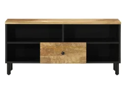 Móvel De Tv* Móvel de TV 100x33x46 cm madeira de mangueira maciça PT681523 Castanho