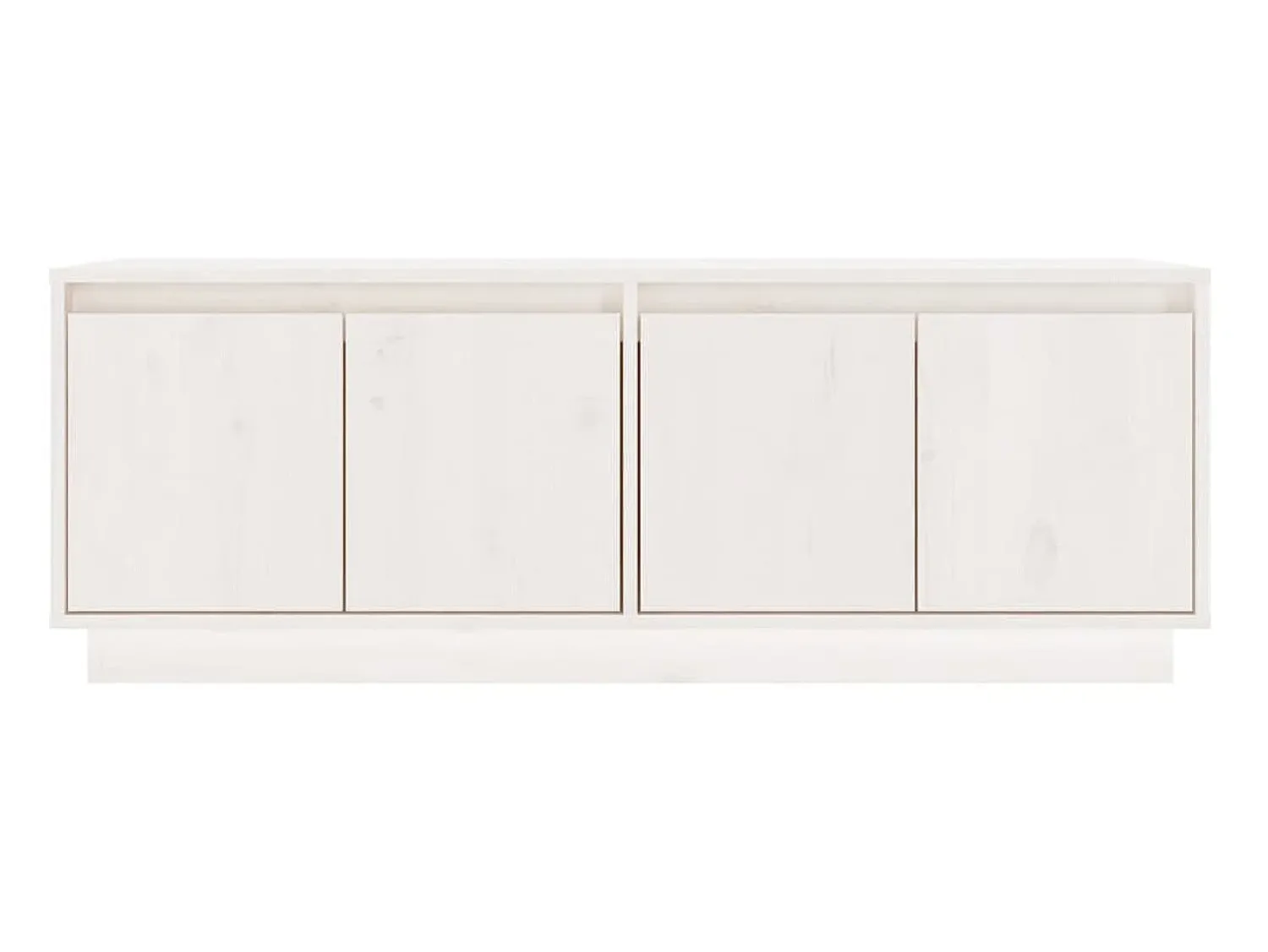 Online Móvel de TV 110x34x40 cm madeira de pinho maciça PT380471 Branco