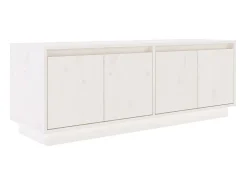 Online Móvel de TV 110x34x40 cm madeira de pinho maciça PT380471 Branco