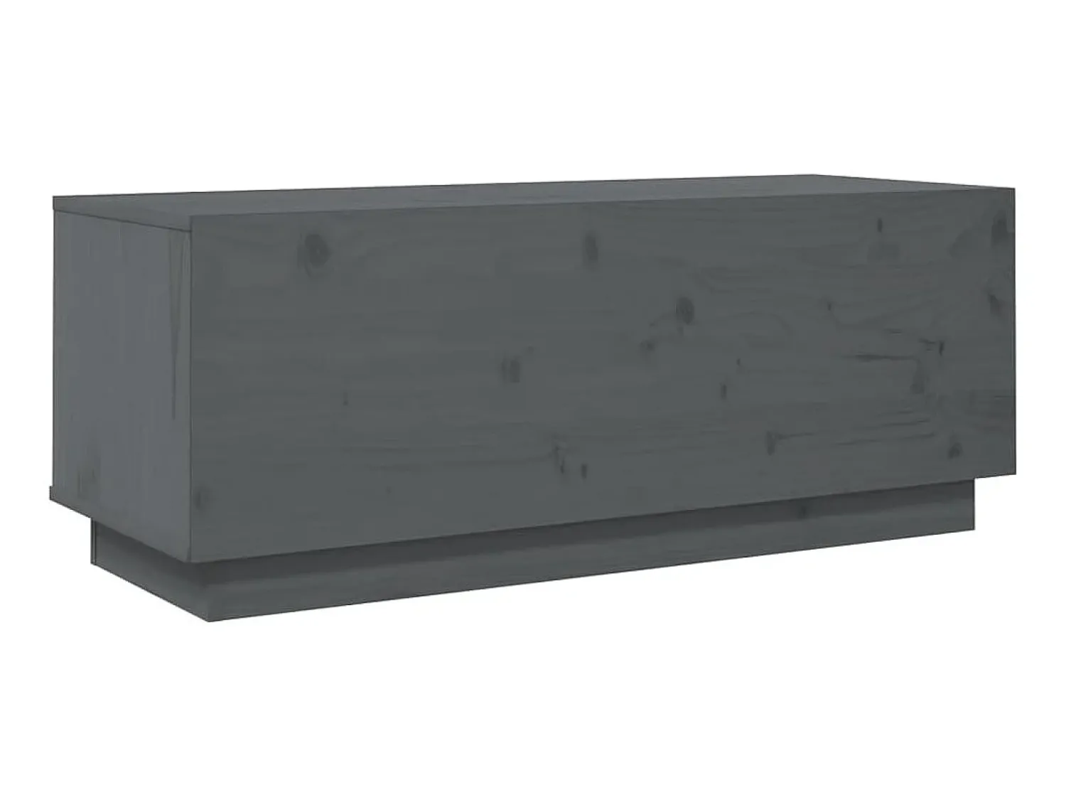 Móvel De Tv| Móvel de TV 90x35x35 cm madeira de pinho maciça cinza PT397673 Cinzento