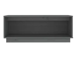 Móvel De Tv| Móvel de TV 90x35x35 cm madeira de pinho maciça cinza PT397673 Cinzento