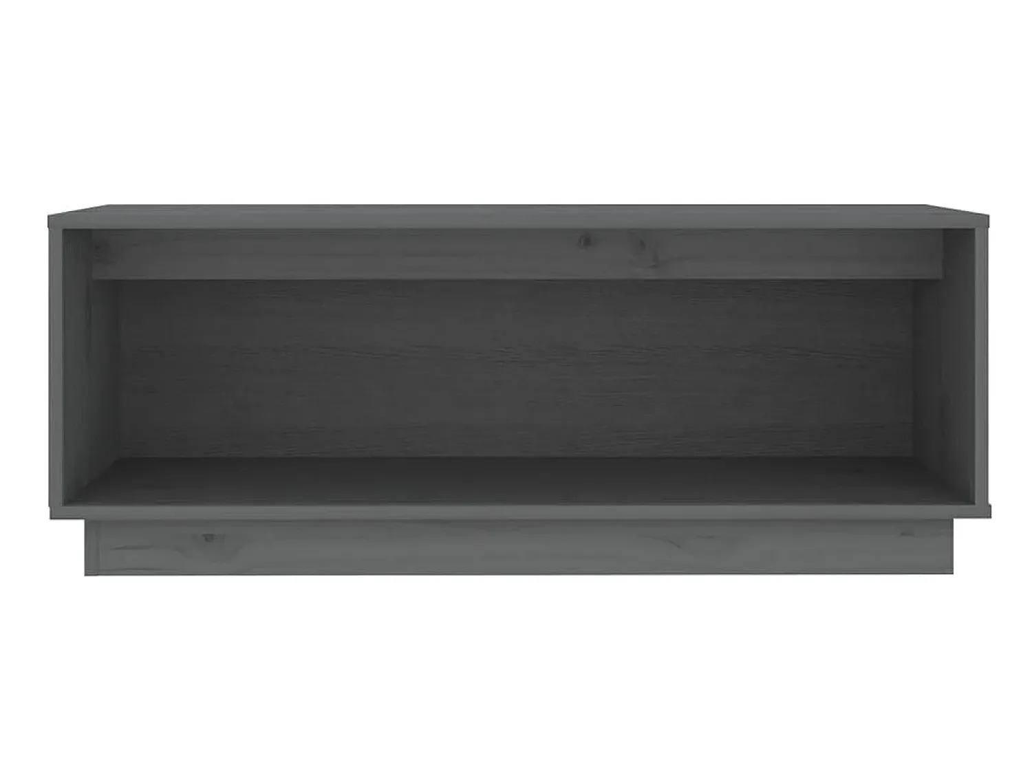 Móvel De Tv| Móvel de TV 90x35x35 cm madeira de pinho maciça cinza PT397673 Cinzento