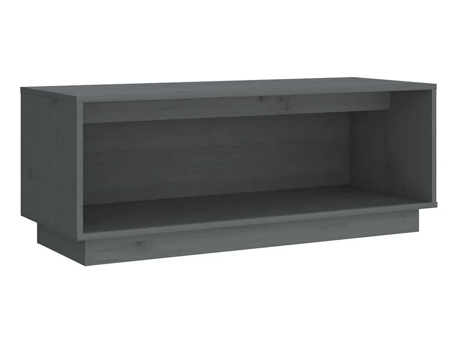 Móvel De Tv| Móvel de TV 90x35x35 cm madeira de pinho maciça cinza PT397673 Cinzento