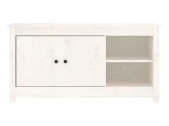 Móvel De Tv| Móvel de TV 103x36,5x52 cm madeira de pinho maciça PT127048 Branco