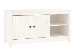 Móvel De Tv| Móvel de TV 103x36,5x52 cm madeira de pinho maciça PT127048 Branco
