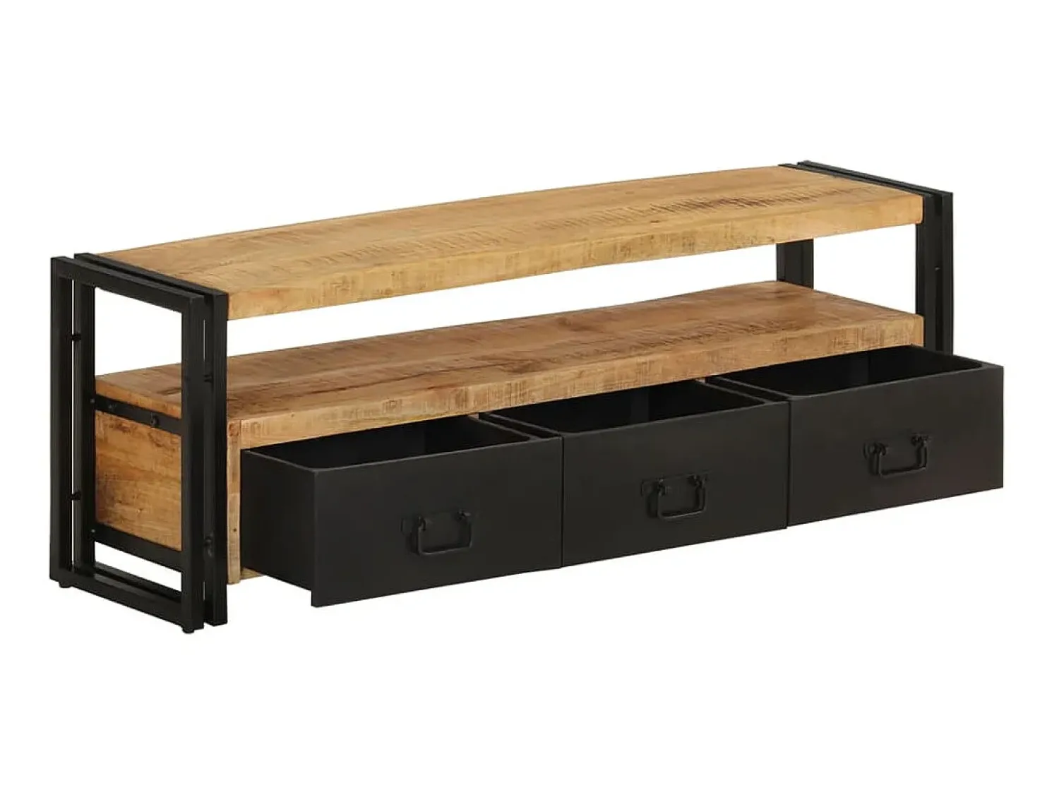 Sale Móvel de TV 120x30x40 cm madeira de mangueira maciça PT314759 Castanho