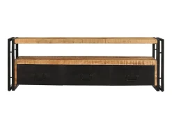 Sale Móvel de TV 120x30x40 cm madeira de mangueira maciça PT314759 Castanho