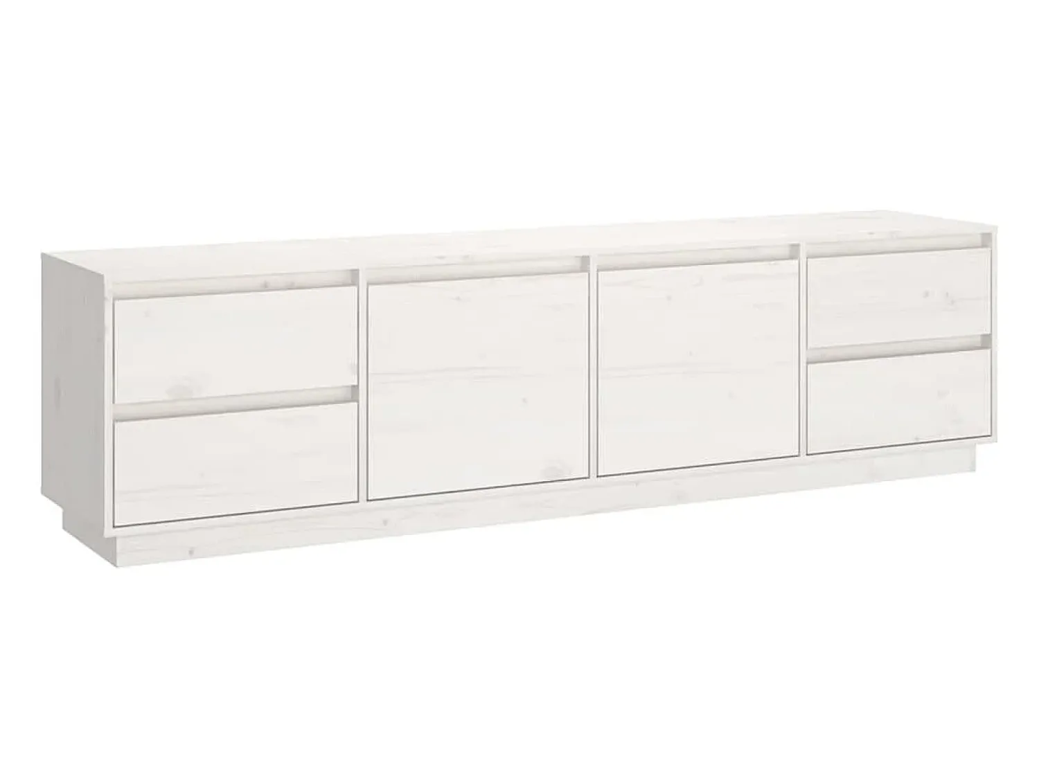 Sale vidaxl Móvel de TV 176x37x47,5 cm madeira de pinho maciça Branco