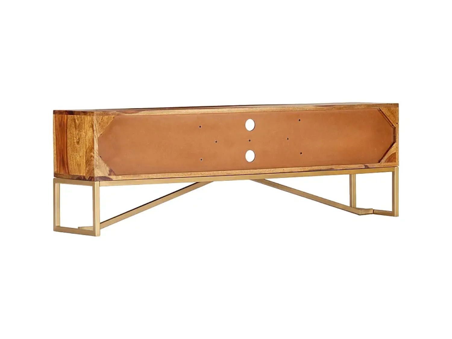 Móvel De Tv| Móvel de TV 140x30x45 cm madeira de sheesham maciça PT645751 Castanho