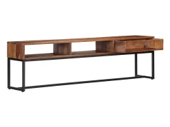 Móvel De Tv| Móvel de TV 160x30x45 cm madeira de sheesham maciça PT179989 Castanho