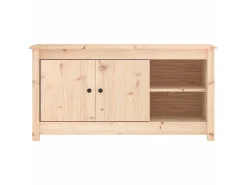 Clearance Móvel de TV 103x36,5x52 cm madeira de pinho maciça PT605097 Castanho