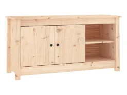 Clearance Móvel de TV 103x36,5x52 cm madeira de pinho maciça PT605097 Castanho