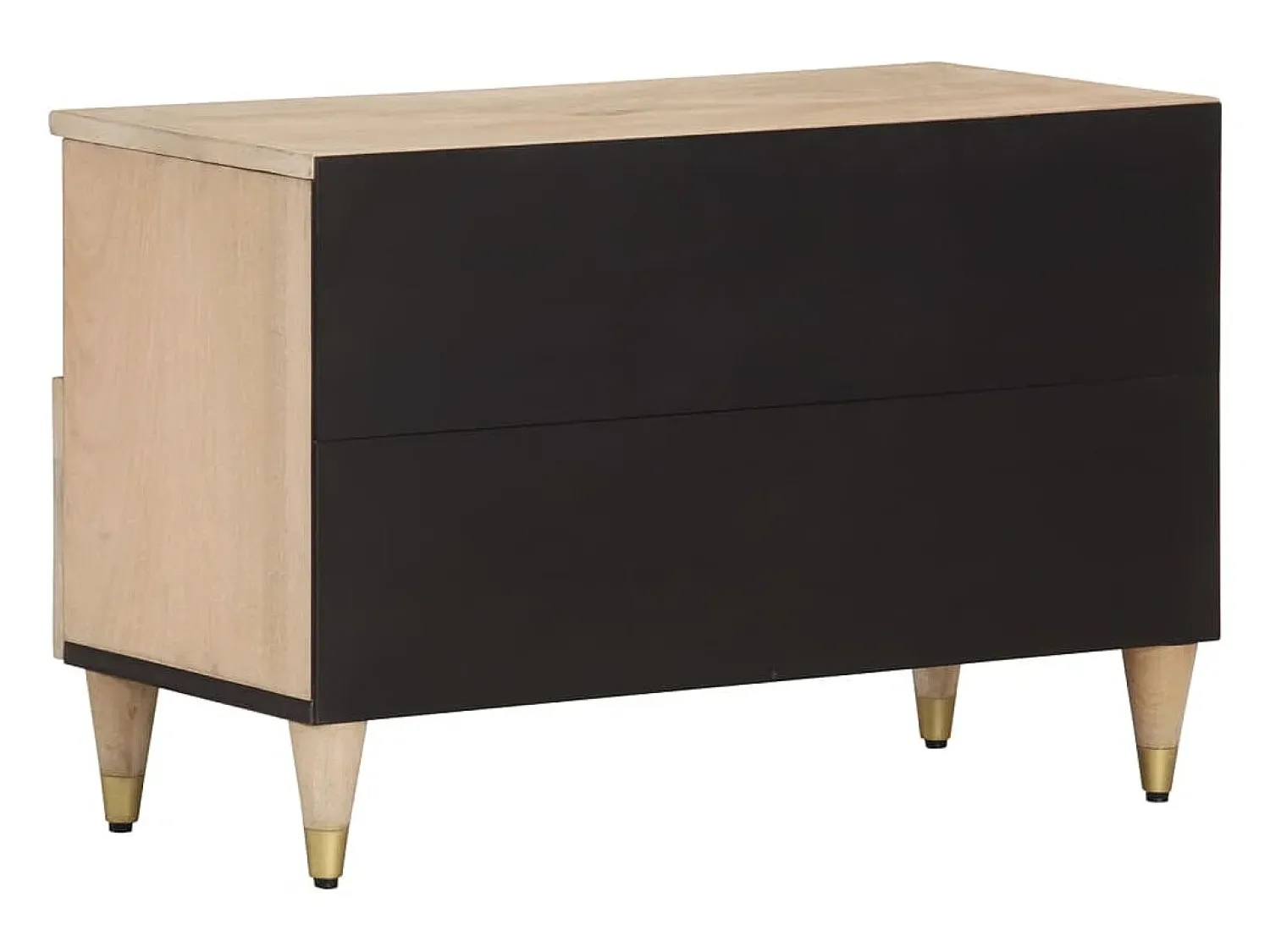 Móvel De Tv* Móvel de TV 70x33x46 cm madeira de mangueira maciça PT922446 Castanho